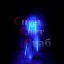 Светодиодная гирлянда. Сосулька синяя. 50 см. Гладкая