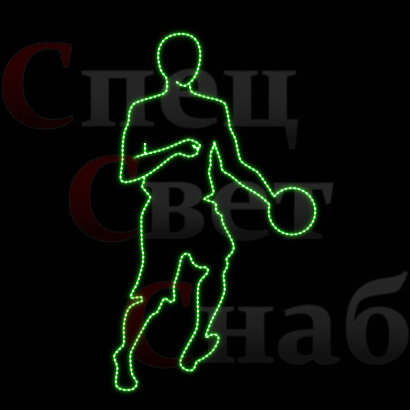Световая фигура уличная декорация "Спортсмен-5"