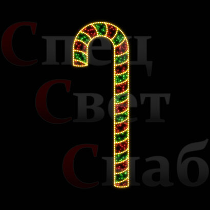 Светодиодная консоль "Леденец Трость" Красно-зеленый