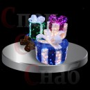 Новогодняя композиция №4 "Разноцветные подарки" 4шт.