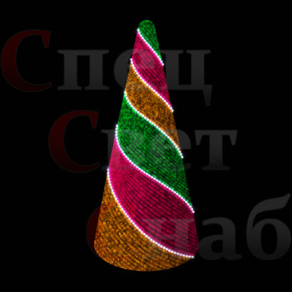 Ель Световая уличная 2 м. RGB-1 1