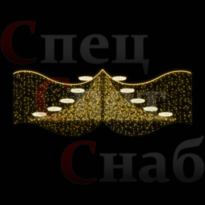 Светодиодная перетяжка "Весенняя капель" 4*1,3 м АКЦИЯ 
