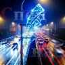 Светодиодная консоль "Ледяные звезды" 80 х 190 см
